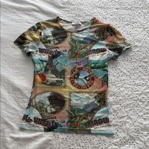 Miaou Mesh Graphic T-Shirt